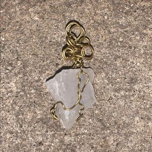 Handmade Wire Wrapped Quartz Pendant
